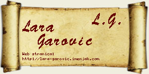 Lara Garović vizit kartica